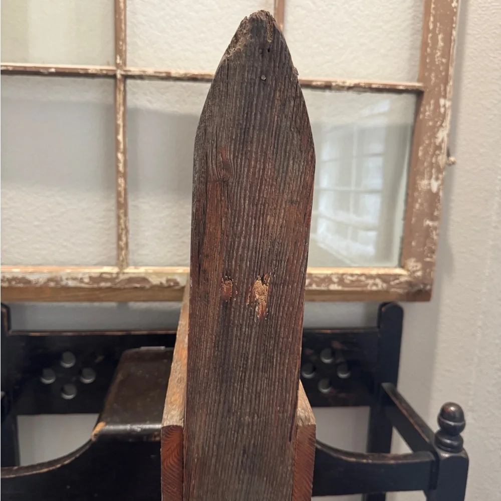 Rustic Brown Wooden Wall Shelf Carrier